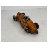 Hubley Cast Iron Toy Race Car - Orange
