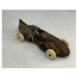 Arcade Cast Iron Toy Race Car - Silver