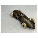 Arcade Cast Iron Toy Race Car - Silver
