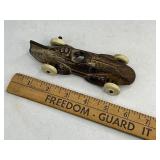 Arcade Cast Iron Toy Race Car - Silver