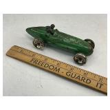 Cast Iron Two Seater Toy Race Car - Green