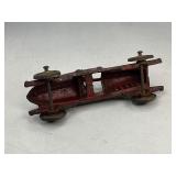 A.C. Williams Cast Iron Boat Tail Toy Race Car- Red
