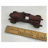 A.C. Williams Cast Iron Boat Tail Toy Race Car- Red