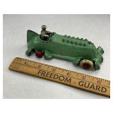 A.C. Williams Cast Iron Piston Toy Race Car - Green