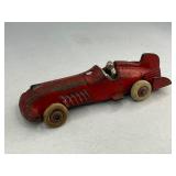 Hubley Cast Iron Toy Race Car - Red