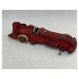 Hubley Cast Iron Toy Race Car - Red
