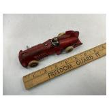 Hubley Cast Iron Toy Race Car - Red