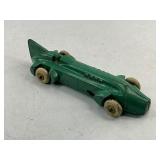 Lincoln White Metal Works Diecast Green Toy Race Car