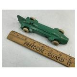 Lincoln White Metal Works Diecast Green Toy Race Car
