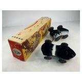 German Philipp Niedermeier Tandem Wind up Tin Toy Race Cars with Box