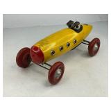Ted Toyler Boat Tail Wood Indy Race Car Pull Toy