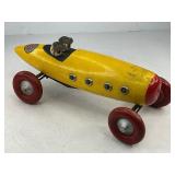 Ted Toyler Boat Tail Wood Indy Race Car Pull Toy