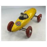 Ted Toyler Boat Tail Wood Indy Race Car Pull Toy