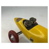 Ted Toyler Boat Tail Wood Indy Race Car Pull Toy