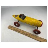 Ted Toyler Boat Tail Wood Indy Race Car Pull Toy