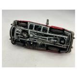 Red Sanshin Wind up Tin Toy Car