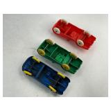 Three Auburn Rubber Co. Toy Cars
