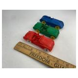 Three Auburn Rubber Co. Toy Cars