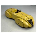 Wyandotte Yellow Pressed Steel Friction Speedster Toy Car