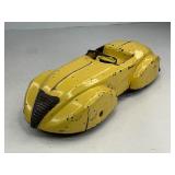 Wyandotte Yellow Pressed Steel Friction Speedster Toy Car