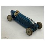 Auburn Rubber Toy Indy Race Car - Blue