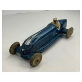 Auburn Rubber Toy Indy Race Car - Blue