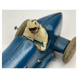 Auburn Rubber Toy Indy Race Car - Blue