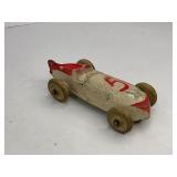 Sun Rubber Company #5 Two Seater Toy Indy Car - White