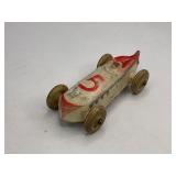 Sun Rubber Company #5 Two Seater Toy Indy Car - White