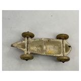 Sun Rubber Company #5 Two Seater Toy Indy Car - White