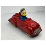 Sun Rubber Donald Duck and Pluto Toy Car