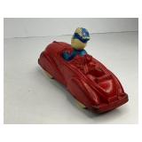 Sun Rubber Donald Duck and Pluto Toy Car