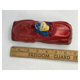 Sun Rubber Donald Duck and Pluto Toy Car
