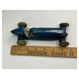 Auburn Rubber Toy Indy Race Car - Blue