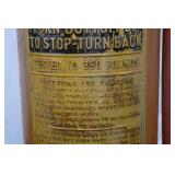 VINTAGE COPPER AND BRASS FIRE EXTINGUISHER