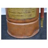 VINTAGE COPPER AND BRASS FIRE EXTINGUISHER