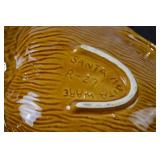 MID-CENTURY SANTA ANITA WARE LEAF CANDY/NUT/SERVING BOWL