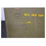 VINTAGE MILITARY STORAGE CHEST