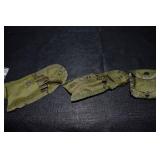 VINTAGE MILITARY COMPASSES AND MEDAL.