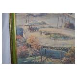 VINTAGE HASTINGS MN SPIRAL BRIDGE PRINT