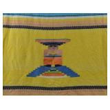 VINTAGE MEXICAN WOVEN THROW BLANKET