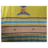 VINTAGE MEXICAN WOVEN THROW BLANKET