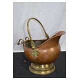 VINTAGE COPPER SCUTTLE BUCKET