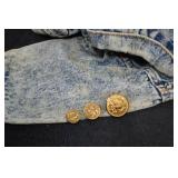 VINTAGE LEVIS CHILDRENS JEAN JACKET 18 MOS