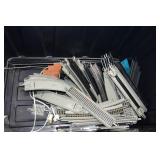 TRAIN BUILDING LOT WITH LOCOMOTIVE AND CARS