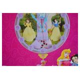 DISNEY PRINCESS ANIMATED WALL CLOCK