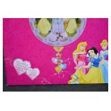 DISNEY PRINCESS ANIMATED WALL CLOCK