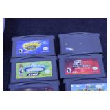 NINTENDO GAMEBOY ADVANCE WITH GAMES AND CASE