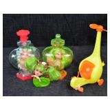 Lot of Liddle Kiddle Cologne Dolls and Helicopter, 1969