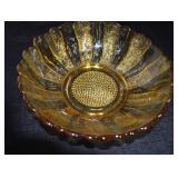 Vintage Anchor Hocking Country Estate Sunflower Serving Bowl